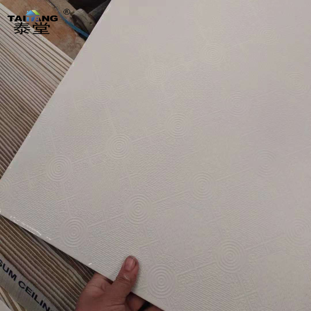 Cielo Razo En Pvc 600X600 Techo Techo Azulejo de yeso 12mm