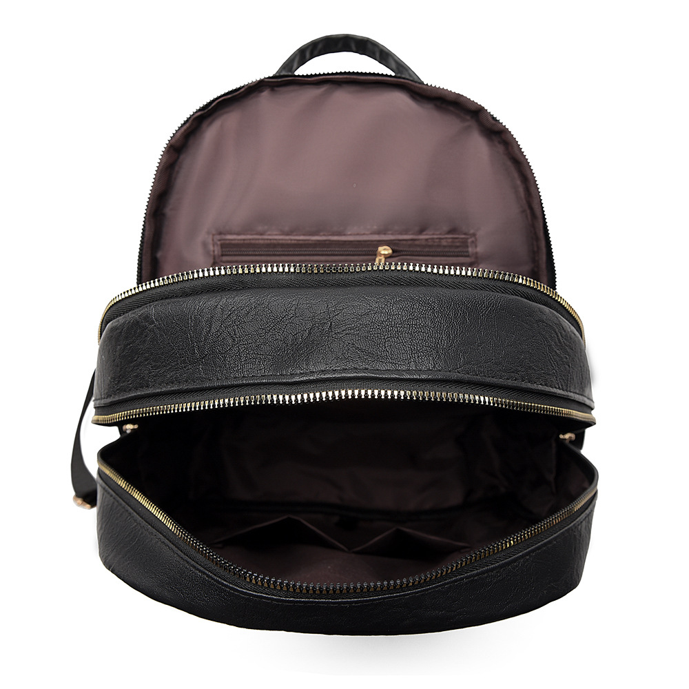 Bolsos para mujer 2025 nueva mochila de PU para mujer coreana Mochila de viaje al aire libre de todo fósforo de moda Mochila escolar para estudiantes universitarios