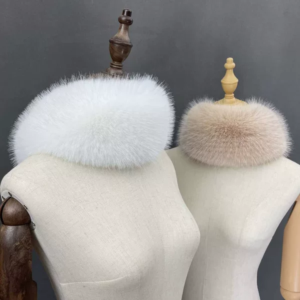 Light Luxury Socialite Style Fox Fur Scarf for Women in Autumn and Winter Thickeneded Double-Sided Fur Imitation Fur Scarf to Keep Warm and Versatile