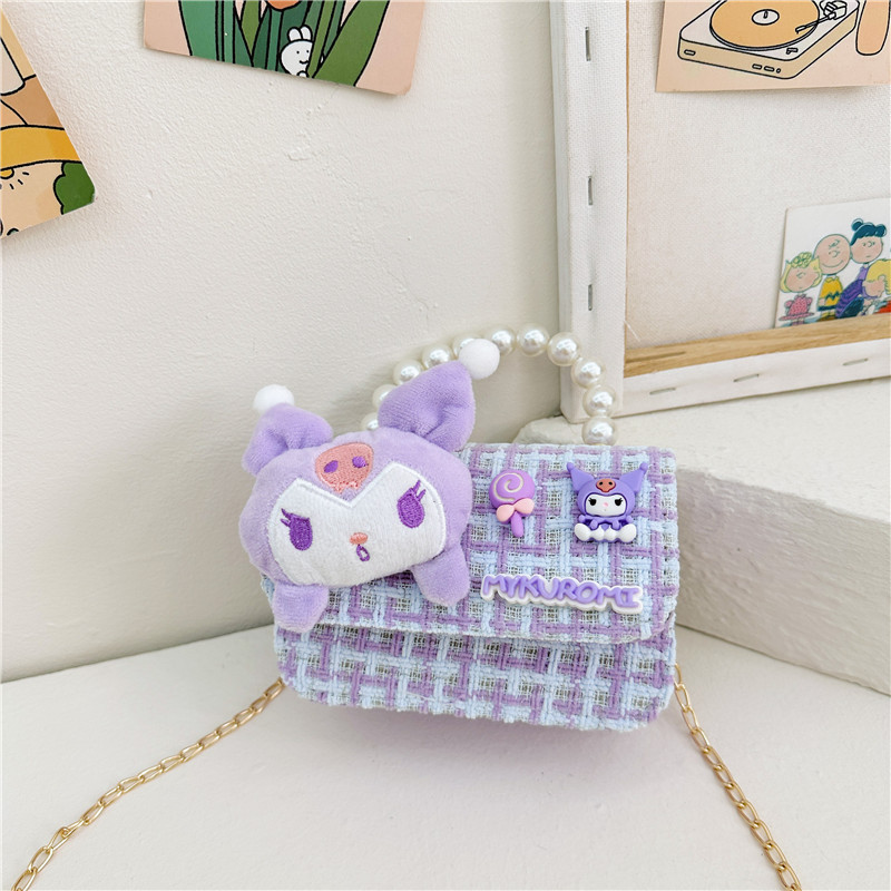 2024 nuevo estilo extranjero princesa perla bolso de cambio de mano bolso de hombro de moda para niños lindos niños mochila de chicas
