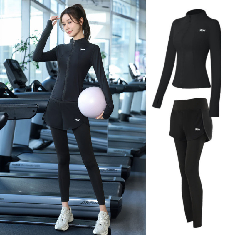 Trajes de yoga para mujeres de verano ropa deportiva suelta rápida ropa seca para correr trajes de mujeres de la mañana comercio al por mayor