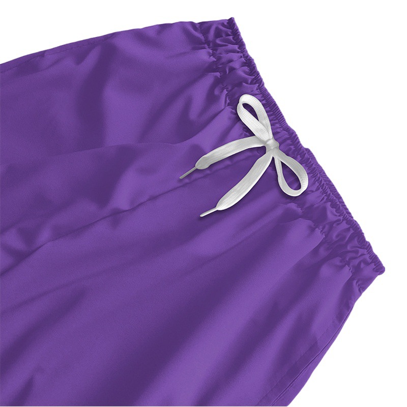 Nianqing Traje quirúrgico elástico de secado rápido Traje de uniforme de enfermera de hospital Traje de trabajo de salón de belleza Traje de lavado dividido con cuello en V