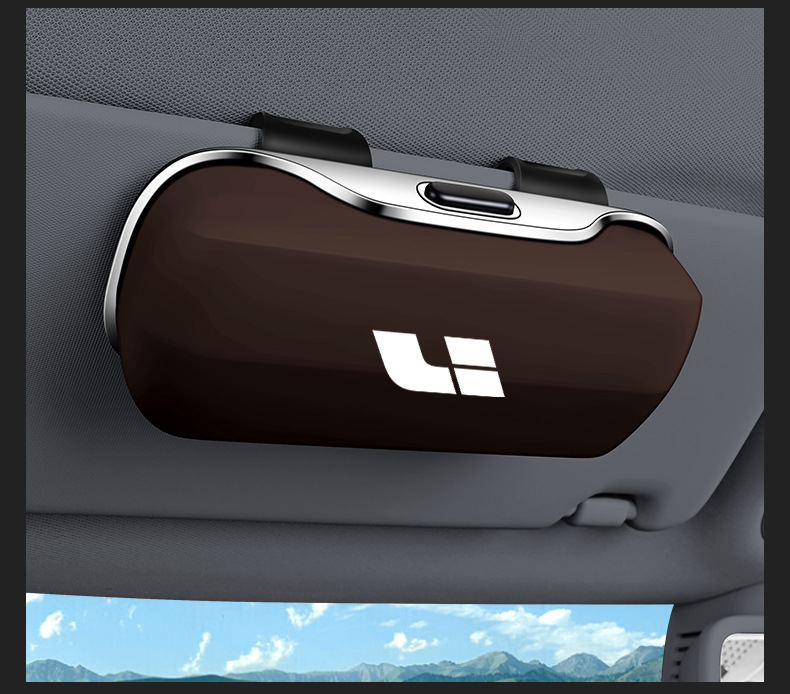 Ideal L9/L8/L7/One Car Glasses Case Car Glasses Clip Storage Box Storage Sun Visor Bill Clip