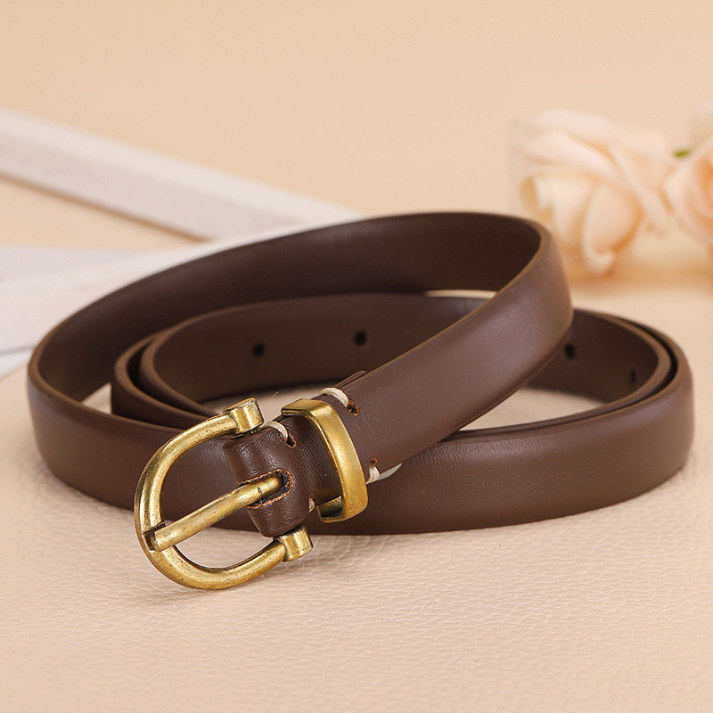 Cinturón moda simple moda de las mujeres 2022 nuevo estilo coreano diseño pin hebilla cabeza todo partido pu cinturón Decoración