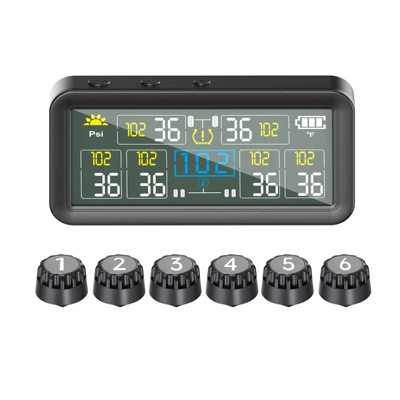 T18 Car Tire Pressure Tire pressure monitoring system - t18-6-wheel-version-max-supports-99bar-is-the-default-english-version-other-national-language-versions-can-be-noted