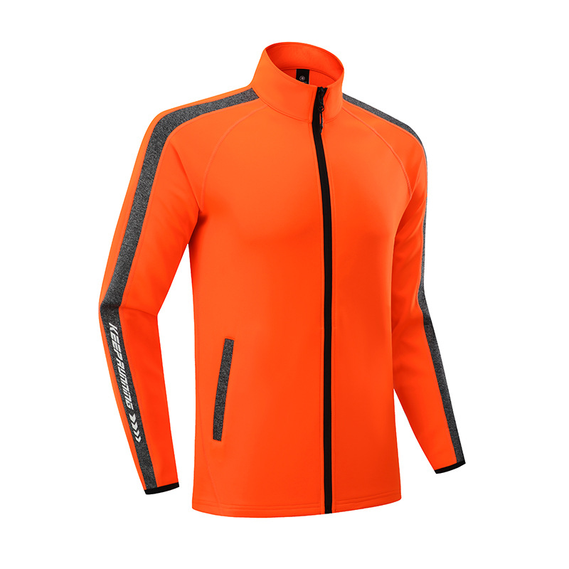 Primavera y otoño hombres y mujeres AD deportes chaqueta casual de secado rápido transpirable slim fit Plus tamaño fitness correr chaqueta con cremallera en stock