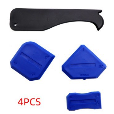 Raspador de Silicona 3 en 1 con Cabeza de Metal, ABS y Caucho, Multifuncional, para Sellado de Juntas