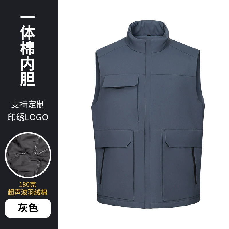 Demi-season keep warm vest for work, custom-made