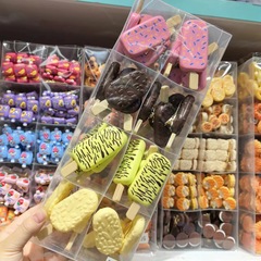 趣味シミュレーションいちごチョコレート味大サイズアイスクリームアイスキャンデー児童ヘアピン創意学生食品ヘアピン