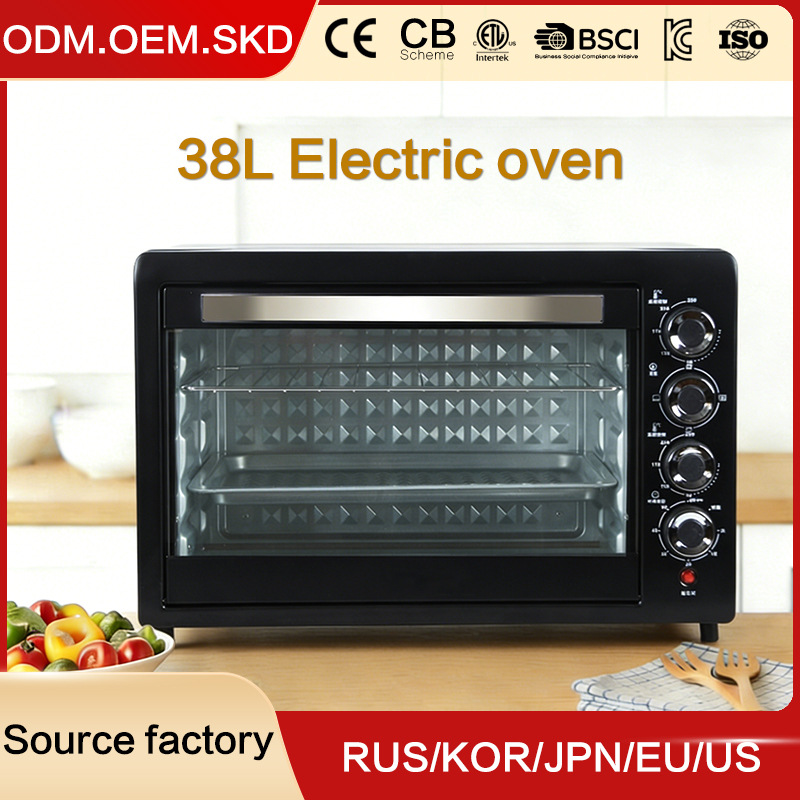 New household oven integrated multifunctional kitchen baking 42L large capacity commercial electric oven intelligent baking machine