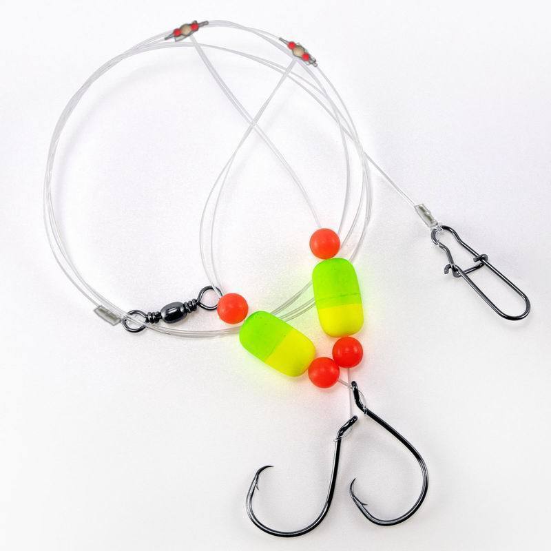 Sea Fishing Double Hook Fishing Group Black and Yellow Bass Grouper Line Group Balance Pull Boat Fishing