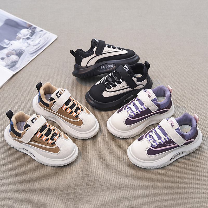 Children's sneaker 2025 Spring and Summer New Leather sneaker Large Children's Casual Shoes for Boys Women's Shoes