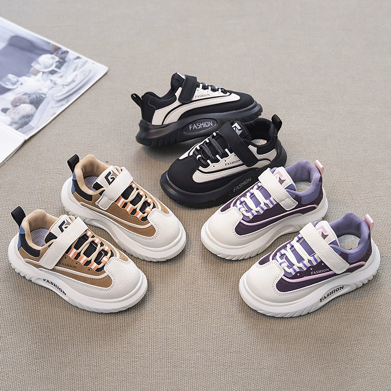 Детская спортивная обувь 2025 весна и лето новая кожаная спортивная обувь для мальчиков