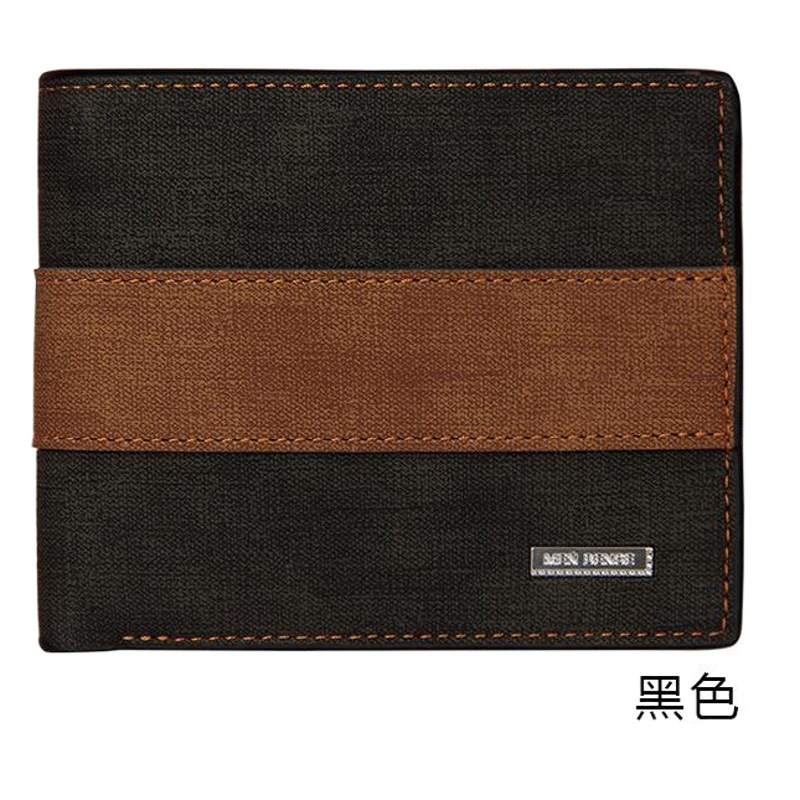 MenBense billetera de hombre billetera corta de múltiples tarjetas de gran capacidad billetera esmerilada de moda coreana para hombres jóvenes