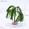 Micro -shrinking garden mini simulation landscape tree plastic building model tree OB11 micro -landscape scene production materials