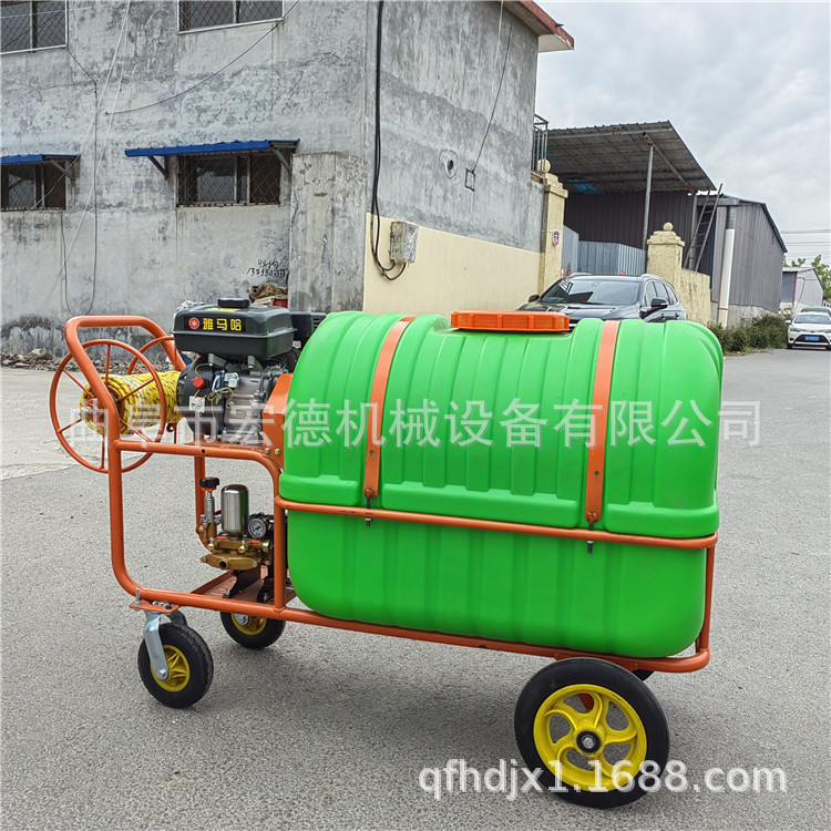 手推式园林高压喷雾器 农用果园手推式打药机 果园汽油喷药机