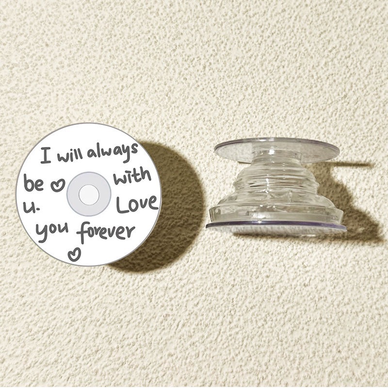 Ins disco de música redondo creativo para el soporte de airbag de teléfono móvil pegado 360 rotación retráctil perezoso perseguir el drama de escritorio