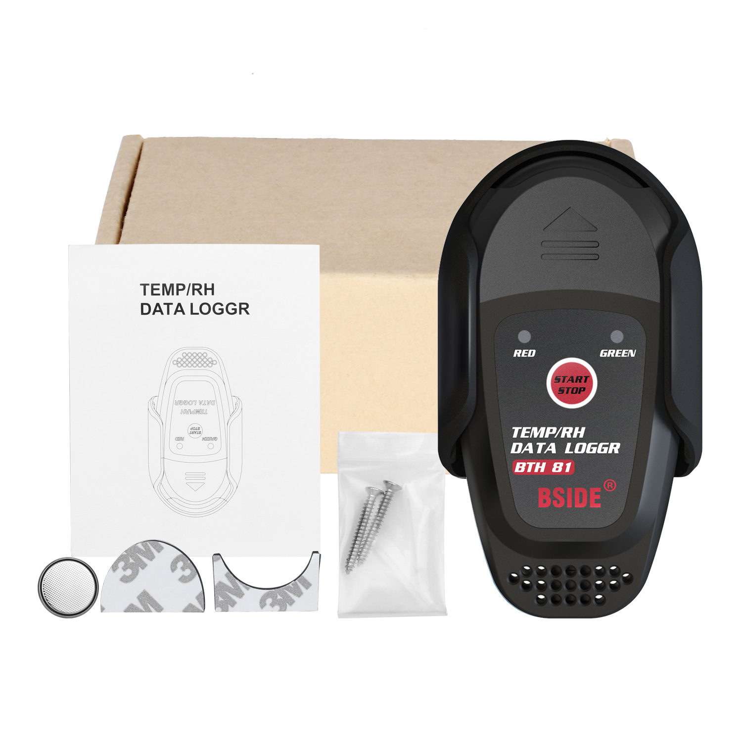 BSIDE  USB温湿度数据记录仪冷藏冷链运输温度计记录温度仪BTH81