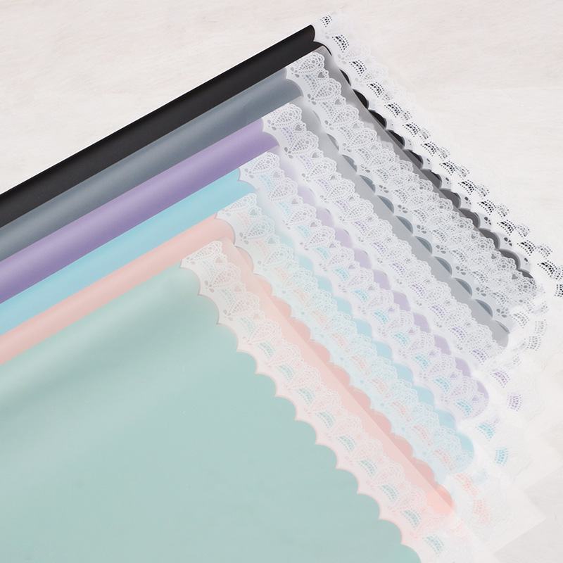 Huaxi encaje marco de papel hansu floral papel de embalaje impermeable engrosado florista material de floral al por mayor