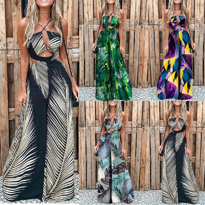 175g Weight Full Length Pants Length Nylon Fabric Type High Waist Waist Line Daily Occasion Breathable Function Slim Fit Type Plant Pattern Summer Season Women'S Gender Printing Design Retro Style Women'S Daily Retro Plant Full Length Printing 无