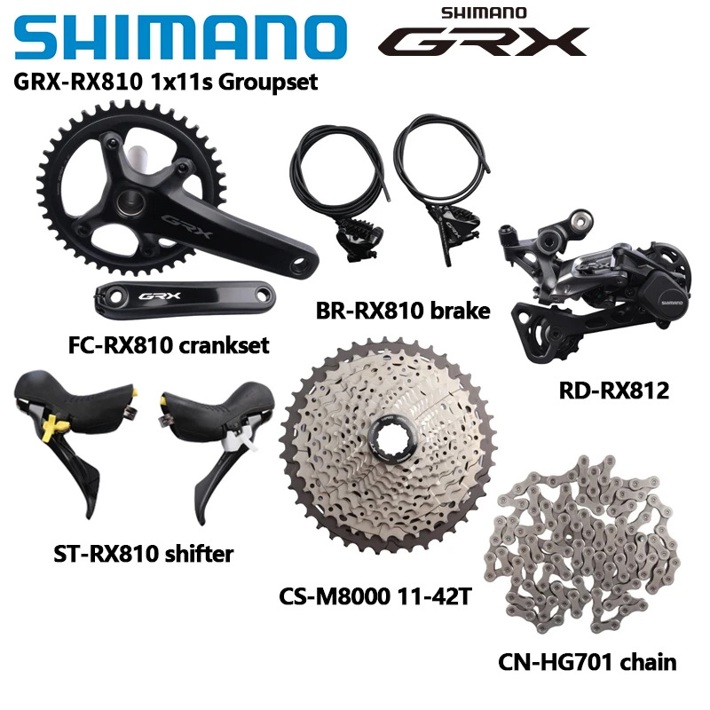 SHIMANO GRX RX810 kit gravel off-road road car 1*11 speed variable speed melon car kit oil disc