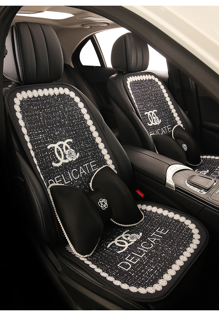 Luxury and stylish car seat cushion, no need to tie, non-slip, does not block airbags, suitable for all seasons, popular online model