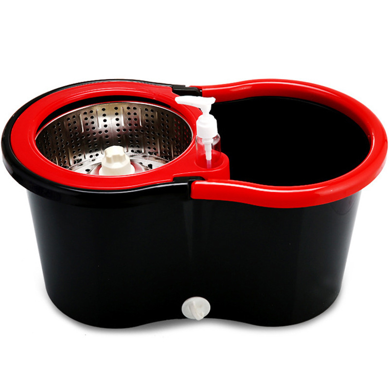 ✅ Zm6H Wholesale Universal Single Sale Mop Bucket Single Bucket Rotating Mop Stainless Steel Dehydration Basket Mopping Bucket with