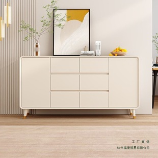 Cream Style Sideboard Simple Home Kitchen Cabinet Combination Cabinet Cupboard Storage Sideboard Living Room Storage Cabinet