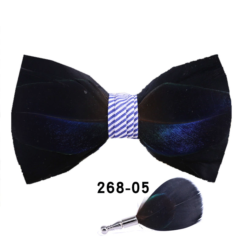 Red bow tie, shirt with bow, feather stuffing, men's style