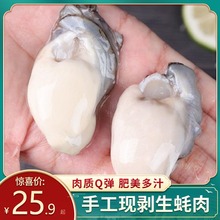 新鲜生蚝肉手工现剥海蛎子肉鲜活海鲜水产冷冻去壳生蚝牡蛎肉