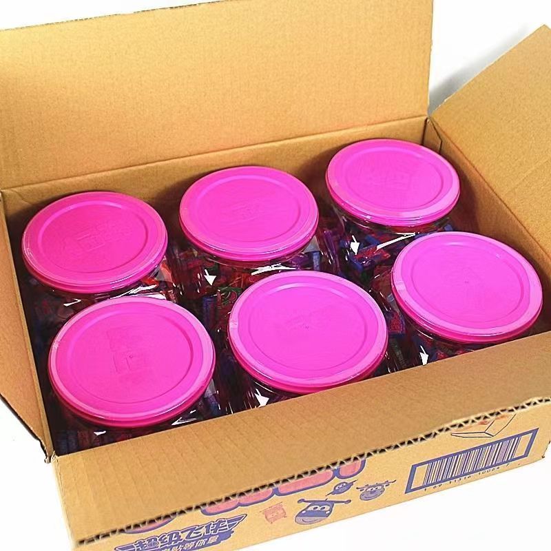 比巴卜超軟泡泡糖混合口味桶裝約160粒比巴卜泡泡糖兒童禮物批發