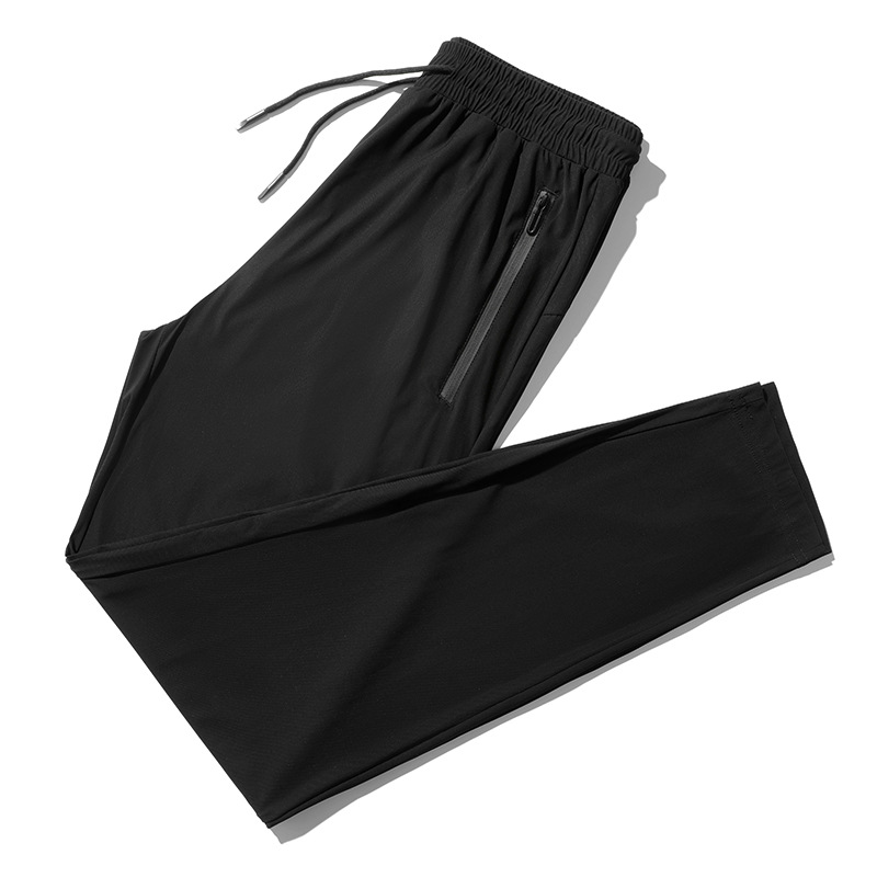 M-7XL夏季冰丝长裤弹力九分裤男运动休闲裤|ms