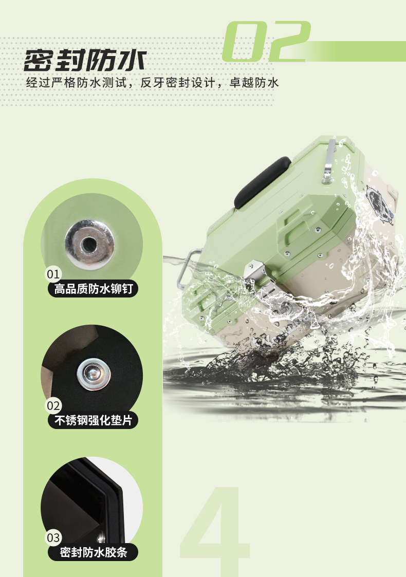 Wanlihao Qianjiang Fino 125/Dino 150 motorcycle tail box, electric vehicle trunk, non-aluminum alloy tail box