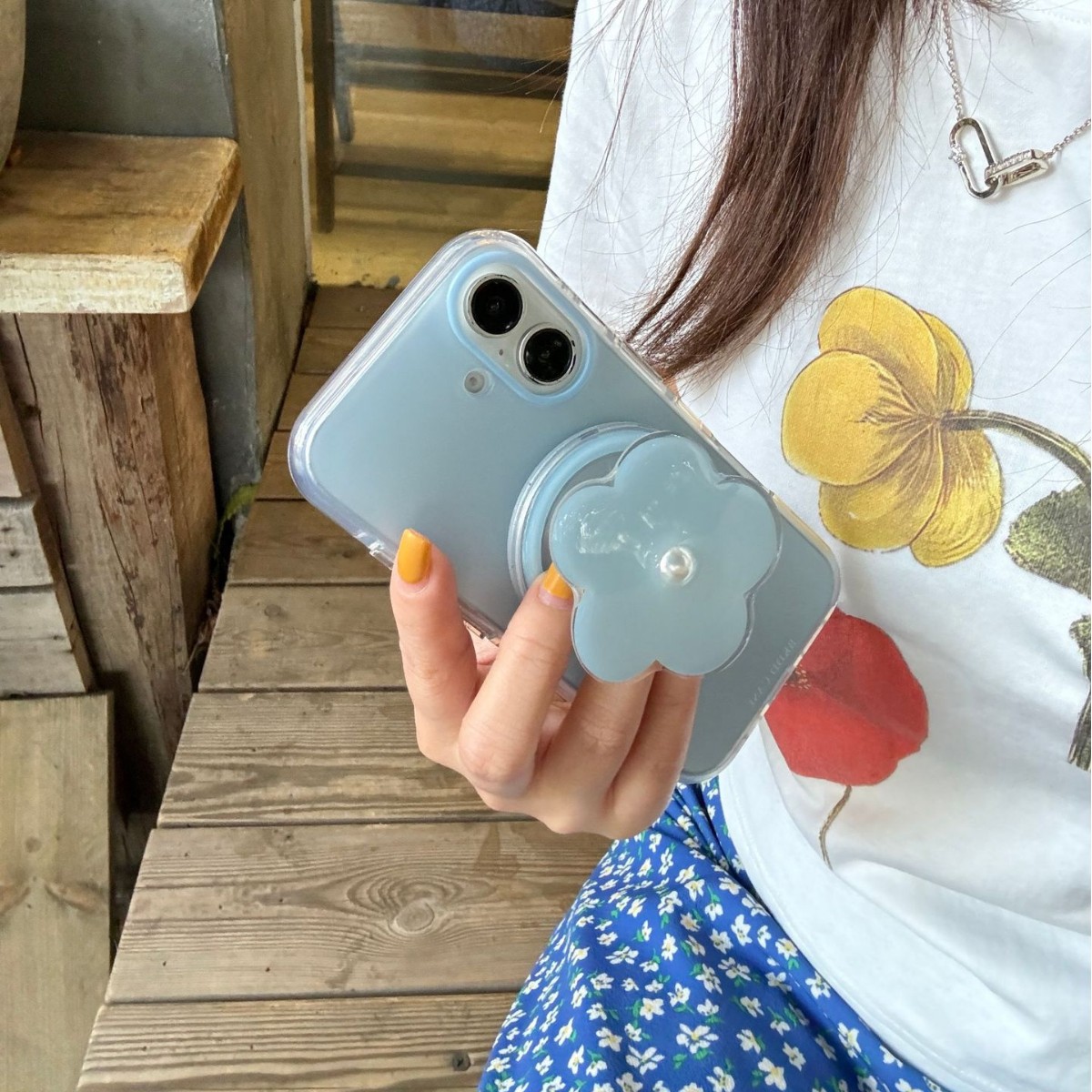 Soporte magnético-azul transparente XH