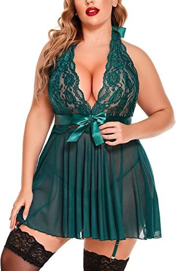 Nuovi prodotti, biancheria intima erotica, set di tentazione per camicia da notte in pizzo con reggicalze sexy in prospettiva, taglie forti europee e americane_voghion.com