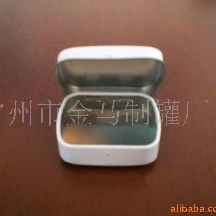 正方形马口铁翻盖铰链小铁盒包装细沙铁项链小饰品翻盖收纳铁皮盒