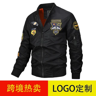 空军ma1飞行员夹克男飞机刺绣棒球服大码外套工装夹克定印制logo