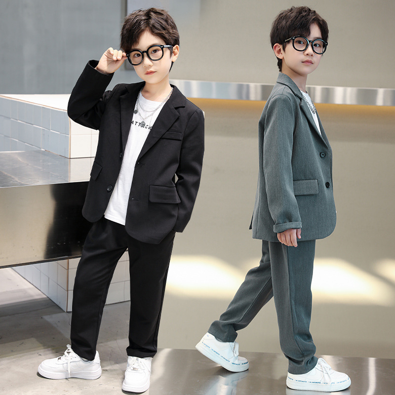 316 Boys Children's Wear Suit suit 2025 Autumn New Children's Suit Two-piece Handsome Boys Spring and Autumn