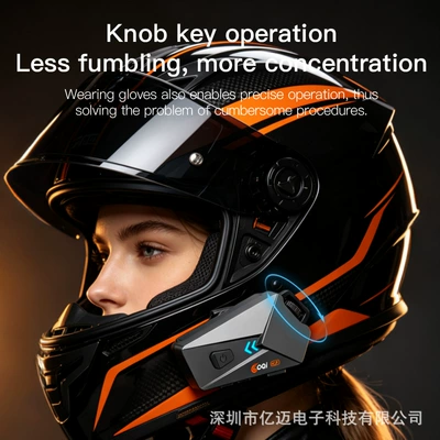 Bluetooth Headset Noise-Cancelling Headphones with Motorcycle Helmet Headset
