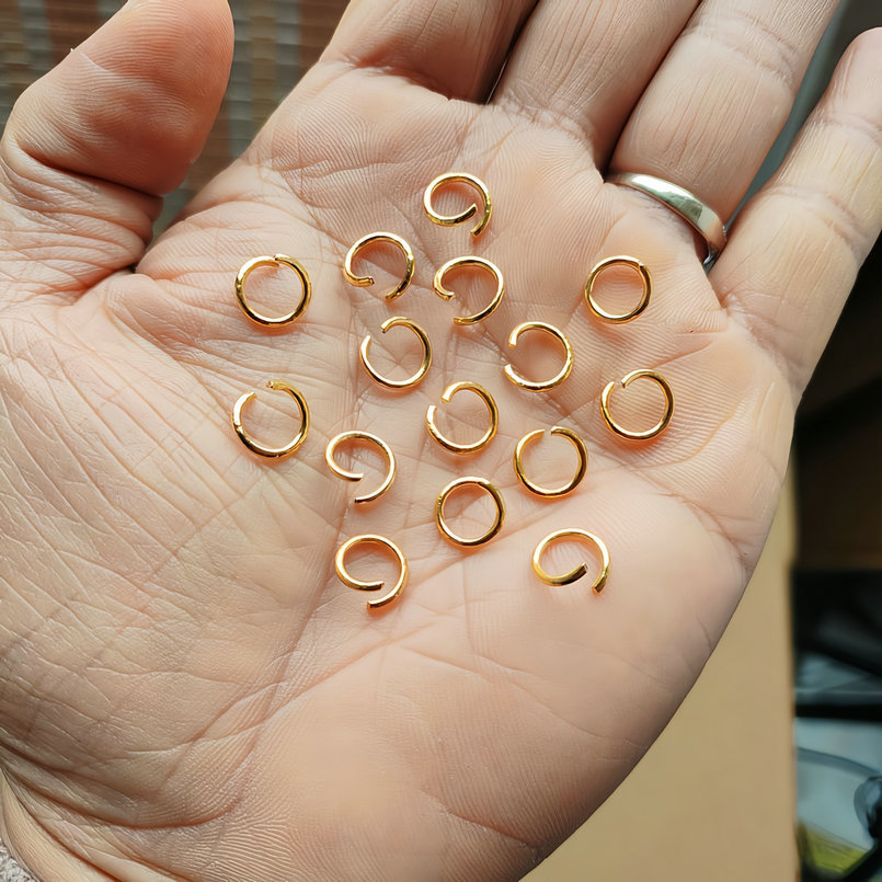 热卖开口圈项链手链脚链钥匙扣项链连接圈挂圈单圈手工饰品配件