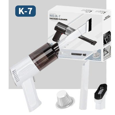 Car vacuum cleaner portable wireless charging household high-power handheld vacuum cleaner manufacturers gift wholesale (Tozsoranlar) - high-quality-style-k-7-ivory-wireless