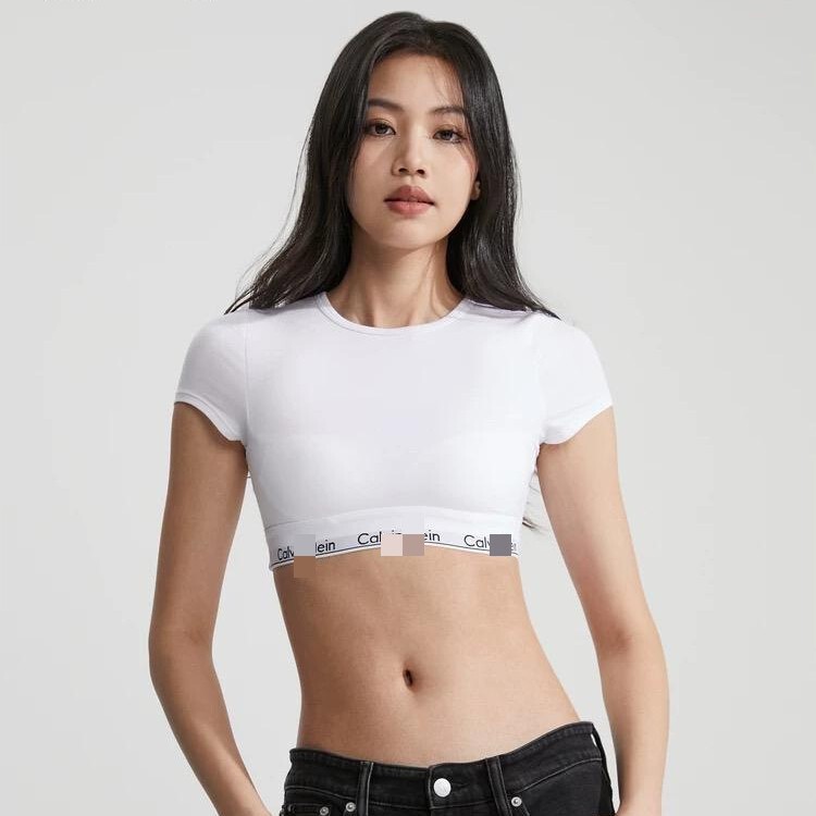 C Brand Short-Sleeve Jennie-Style Bra T-Shirt Comfortable Wireless Sports Outerwear Push-Up Short-Sleeve Set