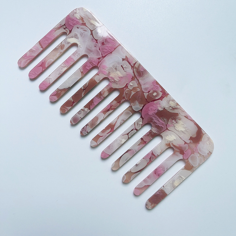 Retro Marble Arylic Hair Combs display picture 1