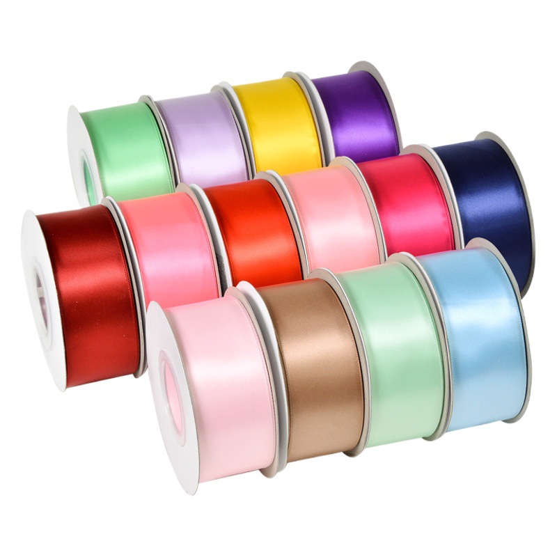 Cinta de Poliéster de una Cara Yao Ming, 196 Colores, Cinta de Satén al por Mayor, Accesorios para Lazos Hechos a Mano, Cinta para Empaque