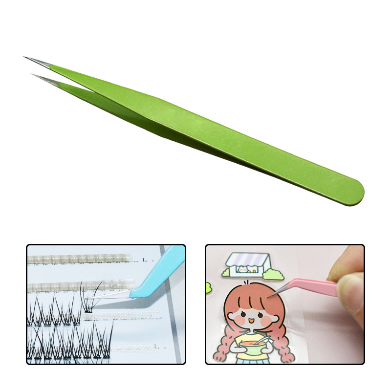 1.0mm 특수 뾰족한 입 잔디 녹색 직선 머리