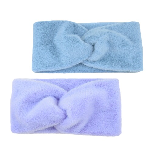 Cross-border plush cross headband, warm ear protection headband, European and American headband, yoga hair accessories, face wash, wide-brimmed hood