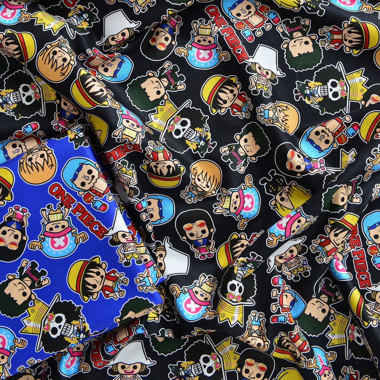 Хлопковая ткань с мультяшным рисунком, чёрная классическая игрушка