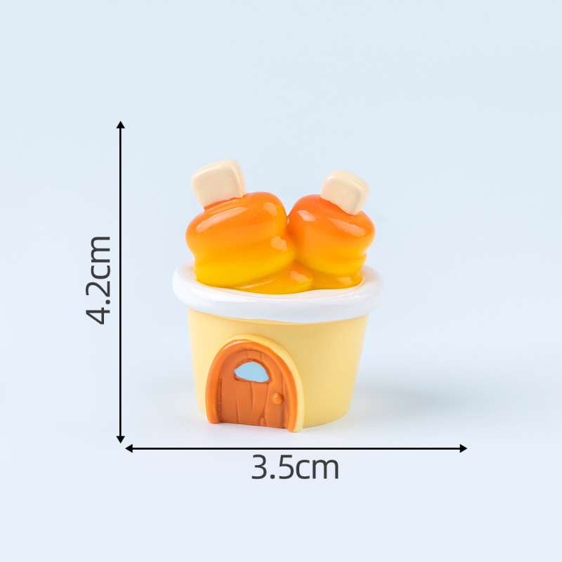 クリエイティブバーミルクティーショップ食品シリーズキャビン diy 装飾ブラインドバッグ吊りアクセサリー車のデスクトップ装飾品|undefined