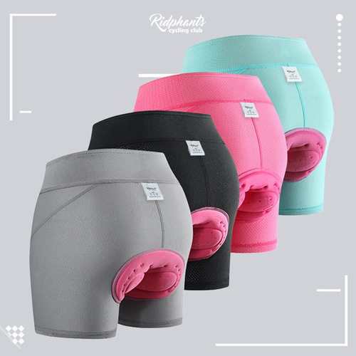 Women's Mountain Bike Silicone Seat Pad Riding Underwear Road Speed Dry Sensation Exercise Bike Horse Riding Shorts