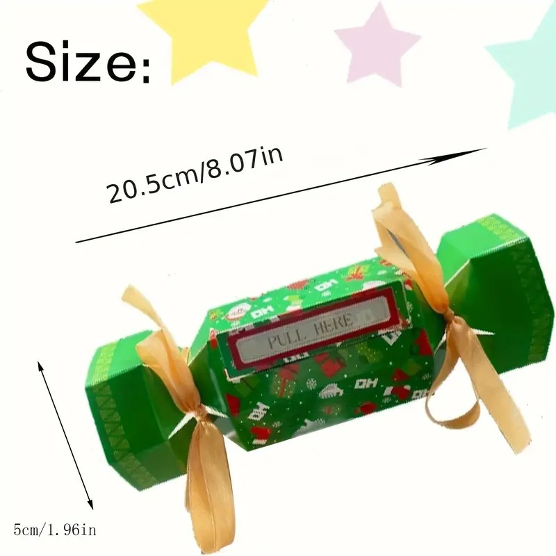Caramelo de Navidad transfronterizo caja de dinero sorpresa bolsa-bolso de regalo de Navidad rectangular sorpresa